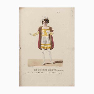 Godefroy Engelmann, Grands Théâtres de Paris, Prince Ramir, Original Lithograph, 19th-Century
