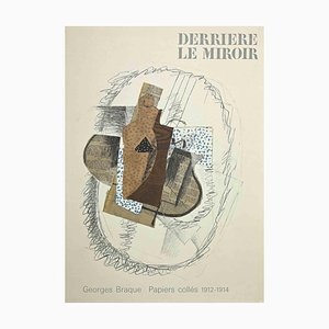 After George Braque, Cover for Derrière Le Miroir, Litografía original, 1963