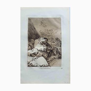 Francisco Goya, Correciòn, Grabado original, 1799
