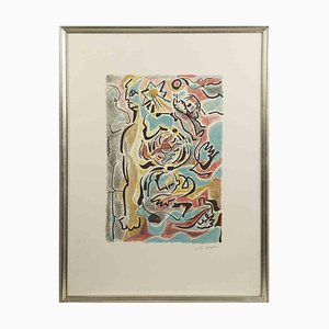André Masson, Homage to Michelangelo, Original Etching, 1975