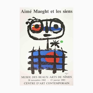 Affiche Joan Miró, Musée des Beaux-Arts, 1982
