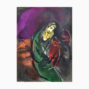 Assiette Marc Chagall, Jèrémie de la Bible, Lithographie, 1960s