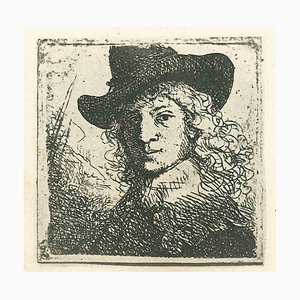 Après Rembrandt, Portrait de Jan Six, Gravure, 19th-Century