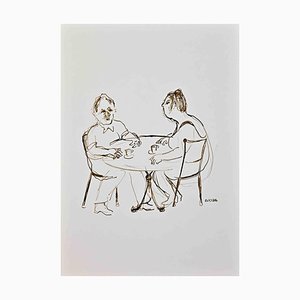 Roberto Cuccaro, The Cafè, Dessin Original, 2000s