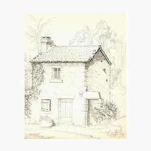André Roland Brudieux, House in the Wood, disegno originale, anni '70