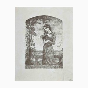 Charles Guérin, Femme, Lithographie Originale, 1897