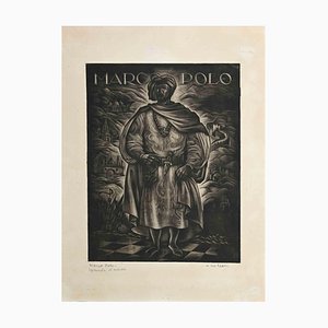André Collot, Marco Polo, Original Etching, 1970s