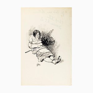 Theodore Van Elsen, Je suis une détenue - Cap. XII, dibujo original, años 50