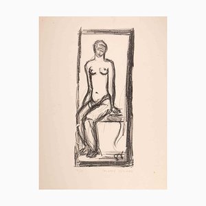 Salomé Vénard, Nude of Woman, Original Lithograph, Mid-20th-Century