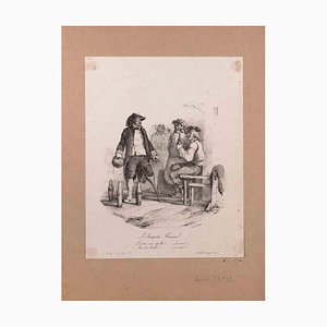 Nicolas Toussaint Charlet, Lamputé, Lithographie Originale, Début du 19ème Siècle