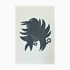 Jean Lurçat, Bird, Original Lithograph, Mid-20th-Century