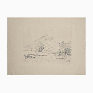 Otakar Kubin, Landschaft, Original Radierung, frühes 20. Jh