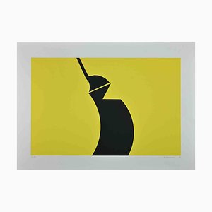 Renato Barisani, The Yellow Structure, Original Screen Print, 1983