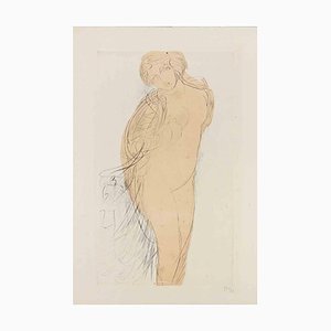 Jeanne Bardey, Femme, Gravure à l'Eau-Forte, Début 20ème Siècle