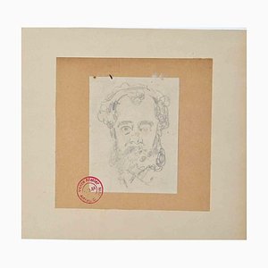 Alfred Grevin, Portrait, Original Drawing, Late-19th-Century