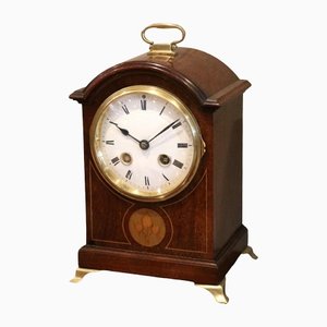 Inlay Mantel Clock in Mahogany