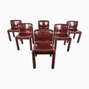 Vintage Model 4875 Chairs by Carlo Bartoli for Kartell, 1970s, Set of 6