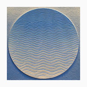 Martha Winter, Universal Flow Circle III, pintura abstracta de técnica mixta, 2021