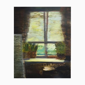 Teona Yamanidze, Window, 2021, óleo sobre lienzo