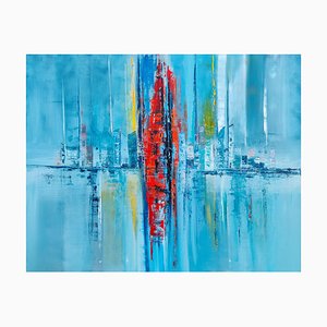 Marie Line Robert, Reflets, 2022, Huile sur Toile