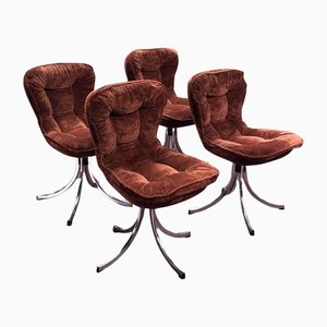 Italian Chairs by Gastone Rinaldi, 1970s, Set of 4