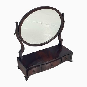 Edwardian Mahogany Dressing Table Mirror with Fitted Three Drawers