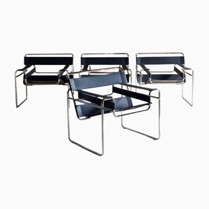 B3 Wassily Lounge Chairs by Marcel Breuer for Gavina, 1970s