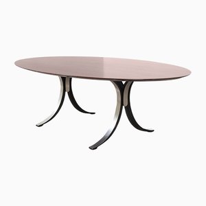 Italian Oval Dining Table Model T102 by Osvaldo Borsani for Tecno, 1964