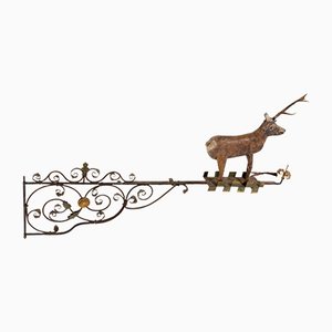 18th Century South German Sign Bracket with Reindeer