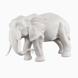 Italian African Ceramic Father Elephant Sculpture by VG Design and Laboratory Department