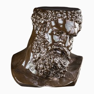 Busto Hércules italiano de cerámica y bronce de Marco Segantin para VGnewtrend