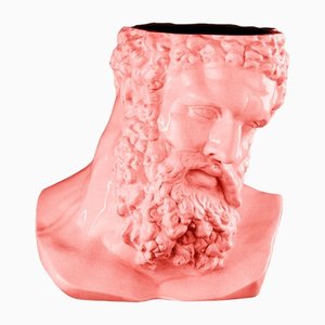 Italian Cantaloupe Ceramic Hercules Bust by Marco Segantin for VGnewtrend