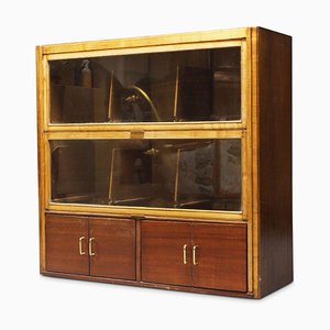 Glazed Oak Freestanding Haberdashery Shop Display Cabinet from Frederick Sage & Co, 1920s