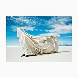 Artur Debat, Man Covered in Fabric Being Blown by Wind, Photograph