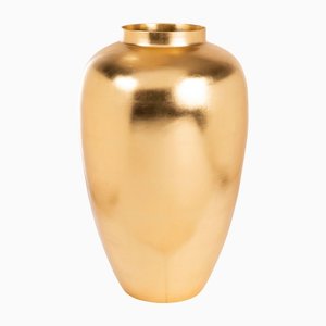 Vaso Potica Borromeo Foglia Oro in ceramica di Marco Segantin per VGnewtrend