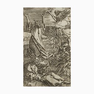 Después de Durero, Cristo en el monte de los Olivos, 1580, Cobre sobre papel