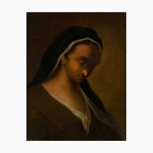 Mujer con pañuelo en la cabeza, 1810, óleo sobre lienzo
