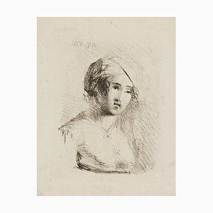 W. Reuter, Woman with Cloth, 1818, Lithograph