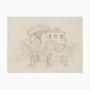 G. Lory, Villa a Nizza, 1820, Pencil