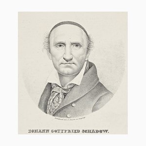 A. Pünicke, Self-Portrait, 1825, Lithograph