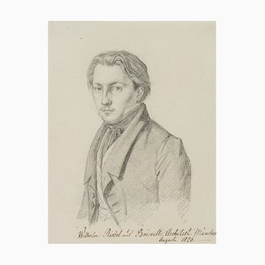 F. Eisenlohr, Portrait of the Architect Wilhelm Riedel, 1826, Pencil