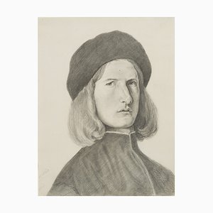 H. Kestner, Portrait de Jeune Homme, 1830, Crayon