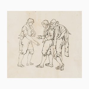 M. Neher, People Studies, 1830, Bleistift