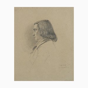 A. Neumann, Portrait of a Young Man, 1845, Pencil