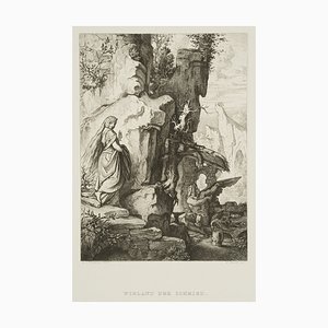 W. Hecht, Le Forgeron, 1850, Gravure à l'Eau-Forte