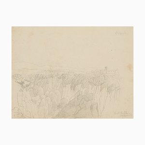 View of Civita Castellana, 1857, Pencil