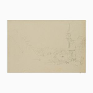 H. Christiansen, Case a graticcio a Bad Wimpfen, 1922, Pencil