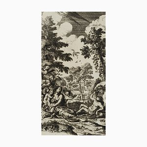 J. Meyer, Symbol of the Underbelly, Demeter and Bacchus, 17th-Century, Gravure à l'Eau-Forte