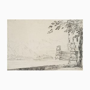 A. Senape, Isola Bella sul Lago Maggiore, XIX secolo, Pen