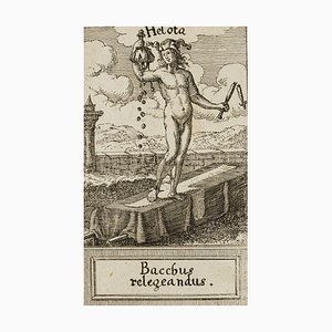 Acquaforte J. Meyer, Bacchus Relegeandus, XVII secolo